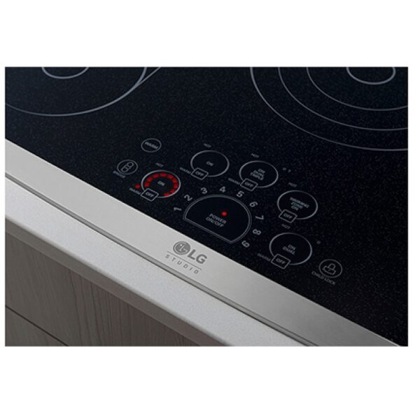 LG Studio LSCE305ST Electric Cooktop, 30 inch Exterior Width, 5 Burners, Stainless Steel colour - Image 6