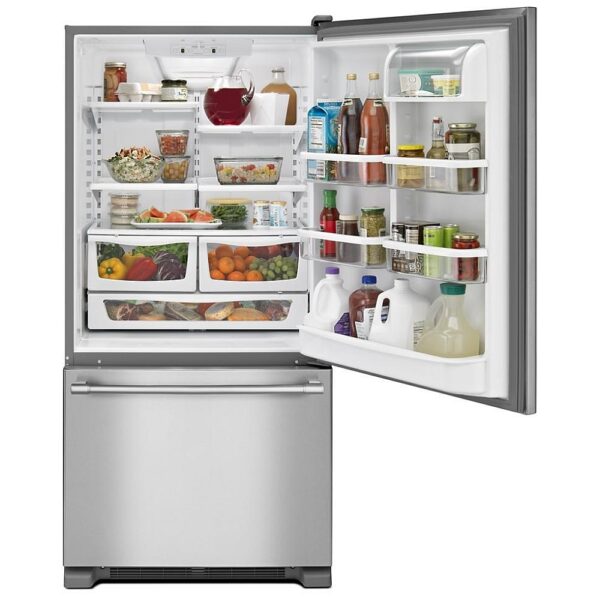 Maytag MBR1957FEZ Bottom Freezer Refrigerator, 30 inch Width, ENERGY STAR Certified, 18.67 cu. ft. Capacity, Stainless Steel colour - Image 6