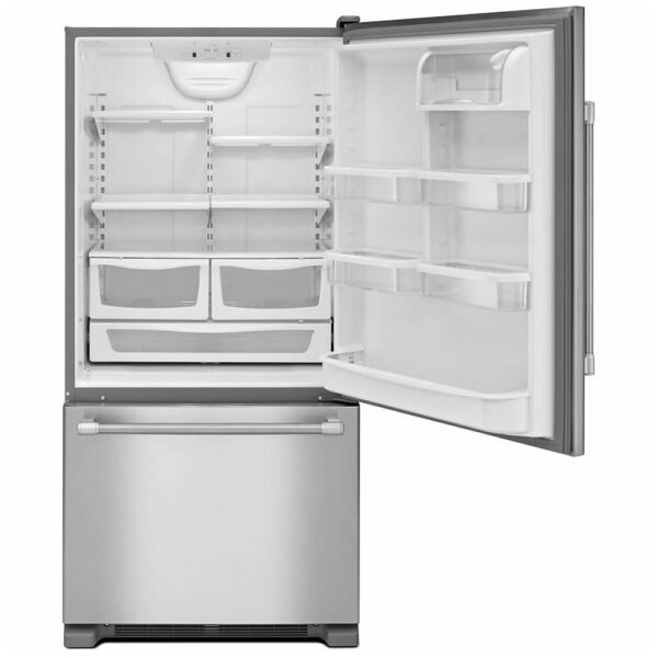 Maytag MBR1957FEZ Bottom Freezer Refrigerator, 30 inch Width, ENERGY STAR Certified, 18.67 cu. ft. Capacity, Stainless Steel colour - Image 3