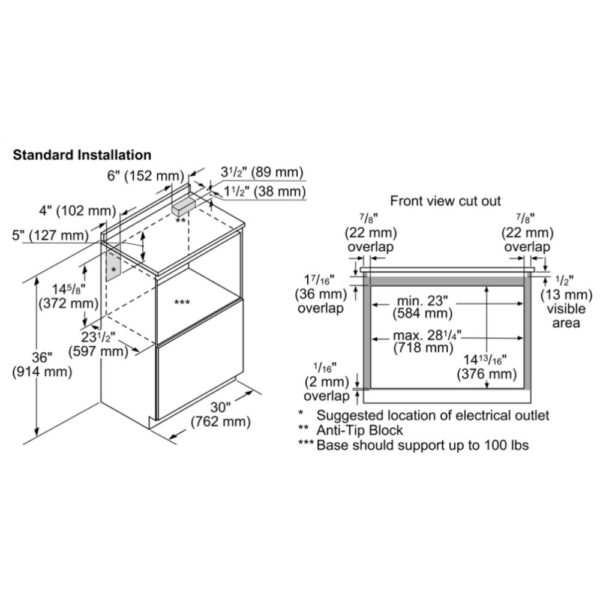 Thermador MD30WS Microwave Drawer, 1.2 cu. ft. Capacity, 950W Watts, 30 inch Exterior Width, Stainless Steel colour - Image 6