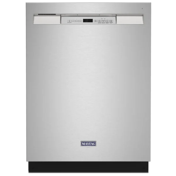 Maytag MDB4949SKZ Dishwasher, 24 inch Exterior Width, 50 dB Decibel Level, Full Console, Stainless Steel (Interior), 5 Wash Cycles, 14 Capacity (Place Settings), Hard Food Disposal, Stainless Steel colour