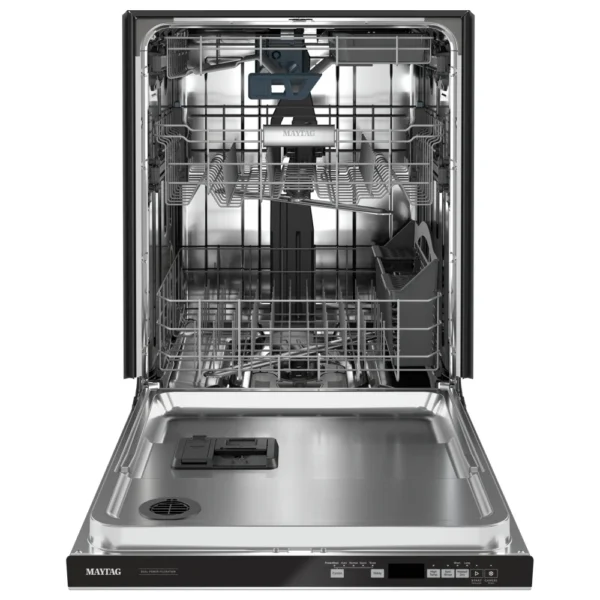 Maytag MDB8959SKZ Dishwasher, 24 inch Exterior Width, 47 dB Decibel Level, Fully Integrated, Stainless Steel (Interior), 5 Wash Cycles, 15 Capacity (Place Settings), Hard Food Disposal, Stainless Steel colour Hard Food Disposal, Ball Bearing Rack Glides - Image 4