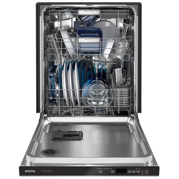 Maytag MDB9959SKZ Dishwasher, 24 inch Exterior Width, 44 dB Decibel Level, Fully Integrated, Stainless Steel (Interior), 5 Wash Cycles, 15 Capacity (Place Settings), Stainless Steel colour - Image 2