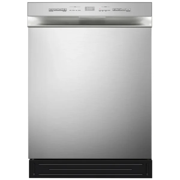 Midea MDF24P2BST Dishwasher, 24 inch Exterior Width, 52 dB Decibel Level, Full Console, Stainless Steel (Interior), 6 Wash Cycles, 12 Capacity (Place Settings), Stainless Steel colour - Image 4