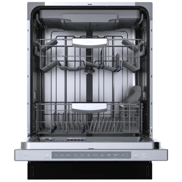 Midea MDT24P4AST Dishwasher, 24 inch Exterior Width, 45 dB Decibel Level, Fully Integrated, Stainless Steel (Interior), 6 Wash Cycles, 16 Capacity (Place Settings), Hard Food Disposal, Wifi Enabled, Stainless Steel colour - Image 5