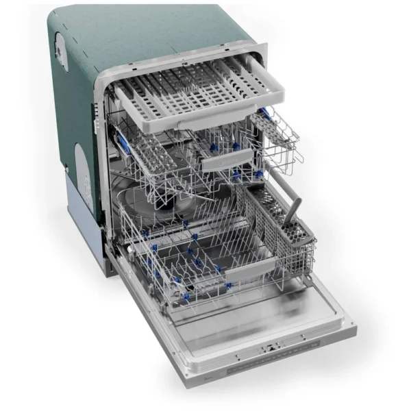 Midea MDT24P4AST Dishwasher, 24 inch Exterior Width, 45 dB Decibel Level, Fully Integrated, Stainless Steel (Interior), 6 Wash Cycles, 16 Capacity (Place Settings), Hard Food Disposal, Wifi Enabled, Stainless Steel colour - Image 8