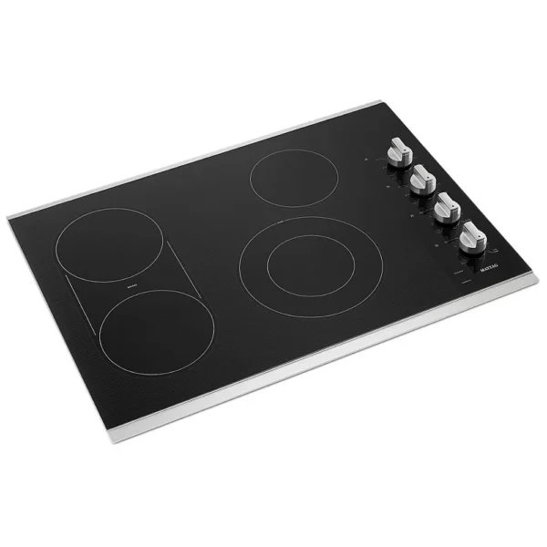 Maytag MEC8830HS Electric Cooktop, 30 inch Exterior Width, 4 Burners, Stainless Steel colour - Image 3