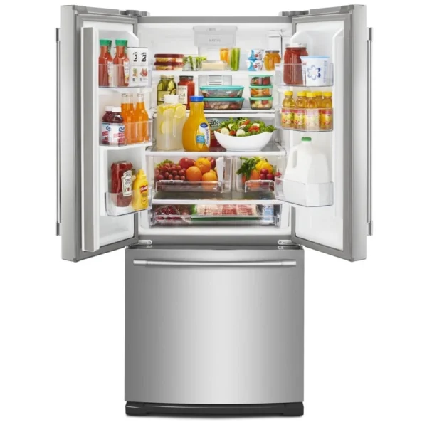 Maytag MFW2055FRZ French Door Refrigerator, 30 inch Width, 20.0 cu. ft. Capacity, Stainless Steel colour - Image 2