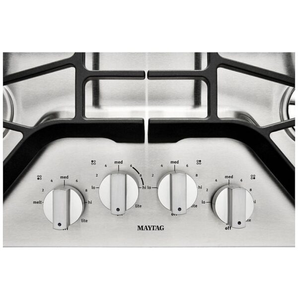 Maytag MGC7430DS Gas Cooktop, 30 inch Exterior Width, 4 Burners, Stainless Steel colour - Image 4