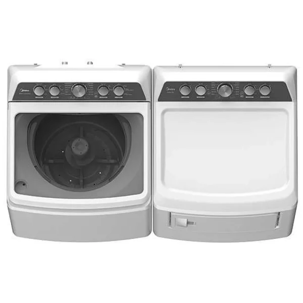 Midea MLE47C4AWW Electric Dryer, 27 inch Width, 6.7 cu. ft. Capacity, 4 Temperature Settings, Steel Drum, White colour - Image 2