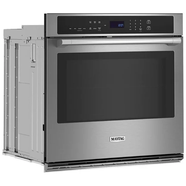 Maytag MOES6030LZ Single Wall Oven, 30 inch Exterior Width, Convection, 5 cu. ft. Capacity, Stainless Steel colour True European Convection, Air Fry - Image 2