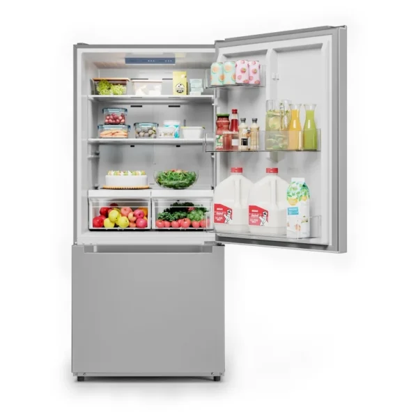 Midea MRB19B7AST Bottom Freezer Refrigerator, 30 inch Width, ENERGY STAR Certified, 18.7 cu. ft. Capacity, Stainless Steel colour - Image 5