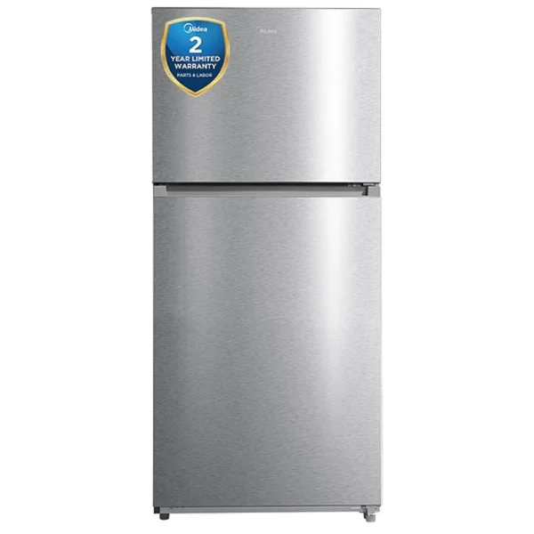 Midea MRT18D3BST Top Freezer Refrigerator, 30 inch Width, ENERGY STAR Certified, 18.0 cu. ft. Capacity, Stainless Steel colour