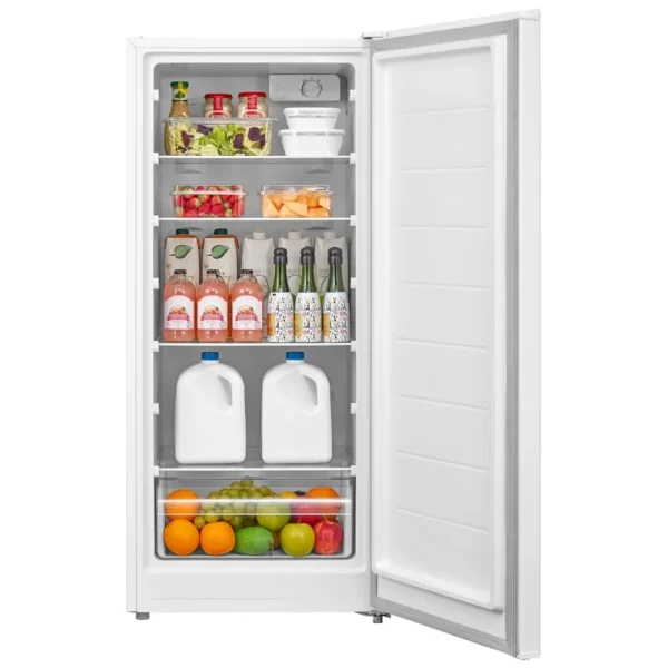 Midea MRU07B4BWW Upright Freezer, 22 inch Width, 7.1 cu. ft. Capacity, Manual, Reversible Door, White colour - Image 2