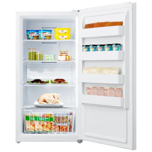 Midea MRU17B2AWW Upright Freezer, 33 inch Width, 17.0 cu. ft. Capacity, Automatic, Interior Light (Freezer), White colour - Image 2