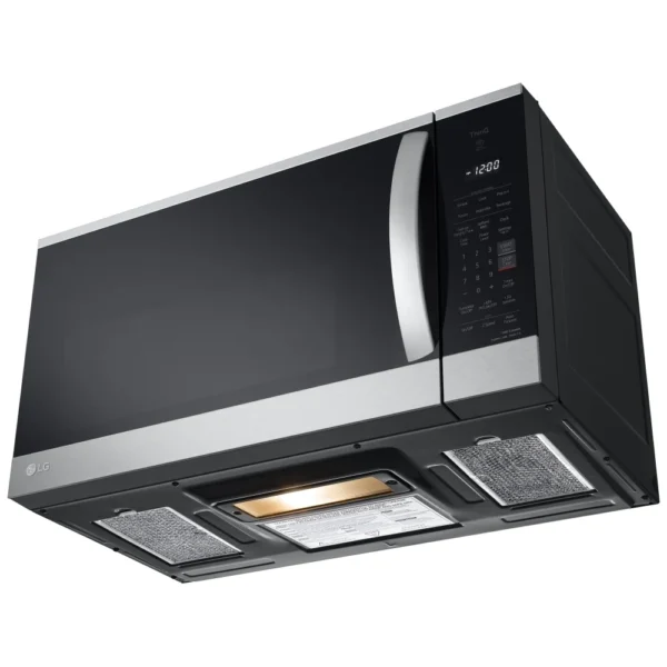 LG MVEM1825F Over the Range Microwave, 1.8 cu. ft. Capacity, 300 CFM, 900W Watts, 30 inch Exterior Width, Stainless Steel colour - Image 6