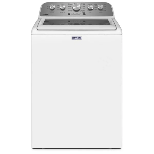 Maytag MVW5430MW Top Load Washer, 27 3/4 inch Width, 5.5 cu. ft. Capacity, 11 Wash Cycles, 4 Temperature Settings, White colour Water Faucet