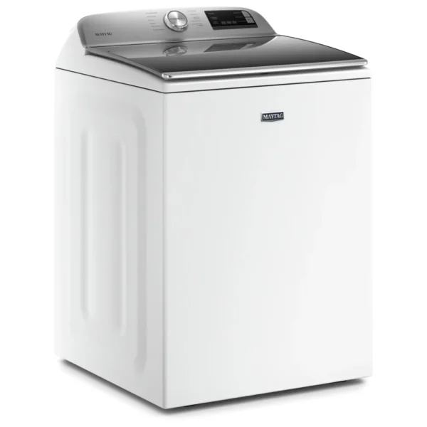 Maytag MVW6230HW Top Load Washer, 27 inch Width, Agitator, 5.4 cu. ft. Capacity, 11 Wash Cycles, 5 Temperature Settings, 750 RPM Washer Spin Speed, Wifi Enabled, White colour (Contains Agitator), Soft Close Lid - Image 2