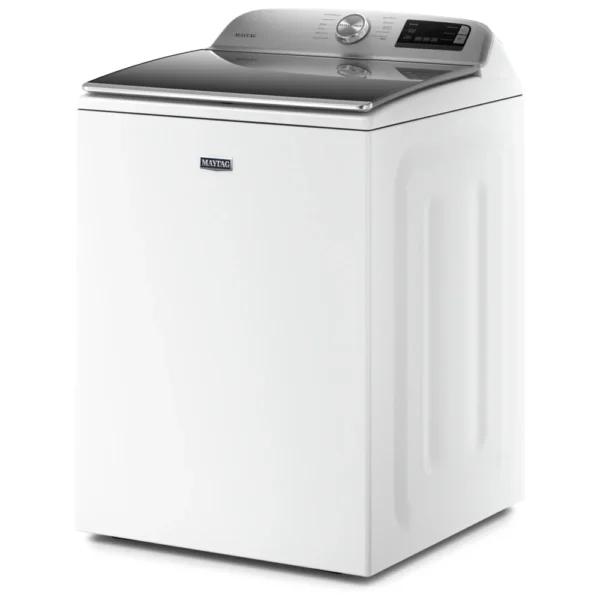 Maytag MVW6230HW Top Load Washer, 27 inch Width, Agitator, 5.4 cu. ft. Capacity, 11 Wash Cycles, 5 Temperature Settings, 750 RPM Washer Spin Speed, Wifi Enabled, White colour (Contains Agitator), Soft Close Lid - Image 4