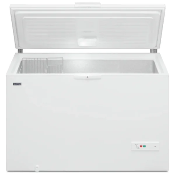 Maytag MZC5216LW Chest Freezer, 55 1/4 inch Width, 16 cu. ft. Capacity, Manual, Interior Light (Freezer), White colour Garage Ready in Freezer Mode Chest Freezer