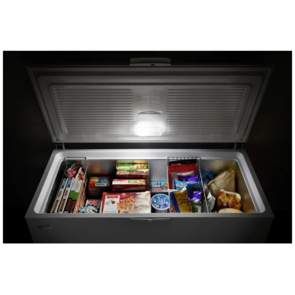 Maytag MZC5216LW Chest Freezer, 55 1/4 inch Width, 16 cu. ft. Capacity, Manual, Interior Light (Freezer), White colour Garage Ready in Freezer Mode Chest Freezer - Image 8