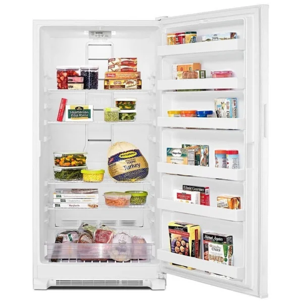 Maytag MZF34X20DW Upright Freezer, 33 inch Width, 20.0 cu. ft. Capacity, Automatic, Reversible Door, Interior Light (Freezer), White colour Upright Freezer Frost Free - Image 3