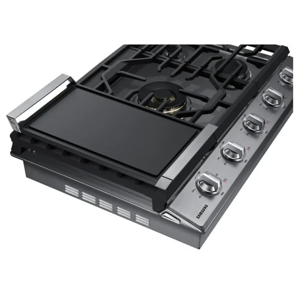 Samsung NA30N7755TS - NA30N7755TS/AA Gas Cooktop, 30 inch Exterior Width, 5 Burners, Stainless Steel colour Wok Grate, Illuminated Knob - Image 6