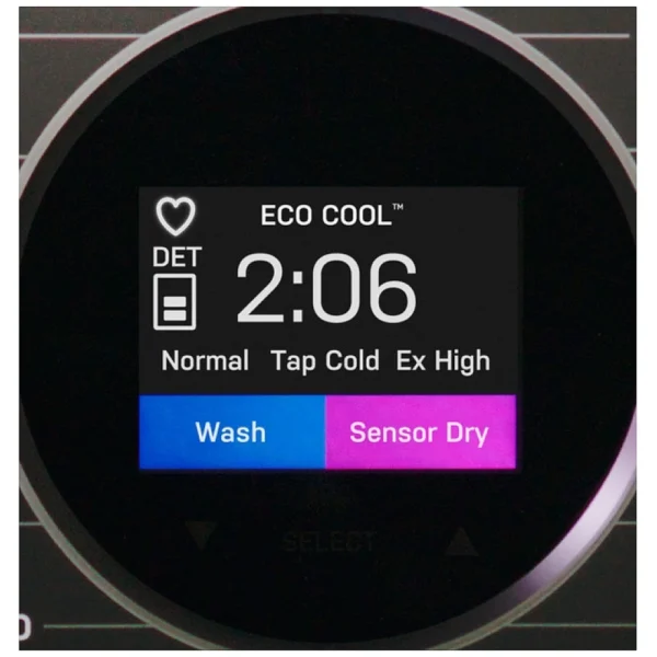 GE Profile PFQ97HSPVDS Front Load Washer, 28 inch Width, 5.5 cu. ft. Capacity, Steam Clean, 12 Wash Cycles, 5 Temperature Settings, 5 RPM Washer Spin Speed, Wifi Enabled, Carbon Graphite colour Eco Coolâ„¢ Cycle, ADA Compliant, EZ Access Lint Filter, SmartDispenseâ„¢ Technology, Dynamic Balancing Technology - Image 7