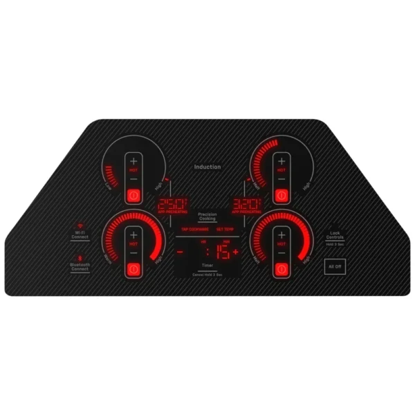 GE Profile PHP7030DTBB Induction Cooktop, 30 inch Exterior Width, 4 Burners, Induction, Black colour ADA Compliant, Control Lock - Image 8