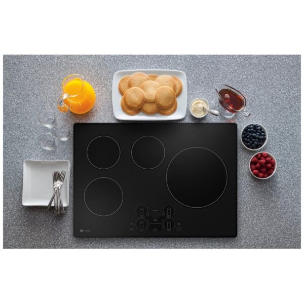 GE Profile PHP7030DTBB Induction Cooktop, 30 inch Exterior Width, 4 Burners, Induction, Black colour ADA Compliant, Control Lock - Image 2