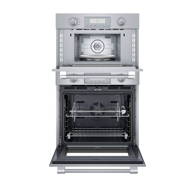 Thermador Professional Series PODMC301W Speed Oven, 30 inch Exterior Width, One Oven Convection, Self Clean, 6.1 cu. ft. Capacity, Temperature Probe, Wifi Enabled, Stainless Steel colour True European Convection, Telescopic Gliding Extension Rack - Image 3