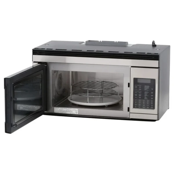 Sharp R1874TY Over the Range Microwave, 1.1 cu. ft. Capacity, 300 CFM, 850W Watts, Convection, Halogen , 30 inch Exterior Width, Stainless Steel colour Carousel Turntable, CompuBroil, CompuRoast, CompuBake - Image 3