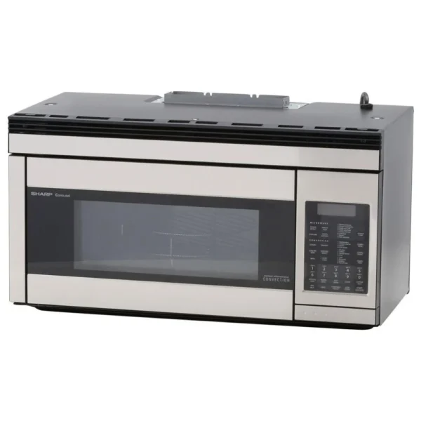 Sharp R1874TY Over the Range Microwave, 1.1 cu. ft. Capacity, 300 CFM, 850W Watts, Convection, Halogen , 30 inch Exterior Width, Stainless Steel colour Carousel Turntable, CompuBroil, CompuRoast, CompuBake