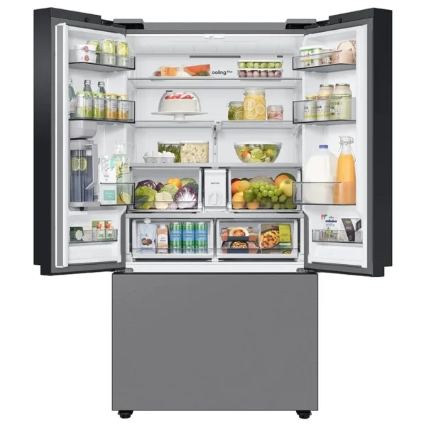 Samsung Bespoke RF24BB6200QLAA French Door Refrigerator, 36 inch Width, ENERGY STAR Certified, Counter Depth, 23.9 cu. ft. Capacity, Stainless Steel colour Twin Cooling PlusTM, Dual Ice Maker with Ice BitesTM, Autofill water pitcher, built-in Wi-Fi - Image 6