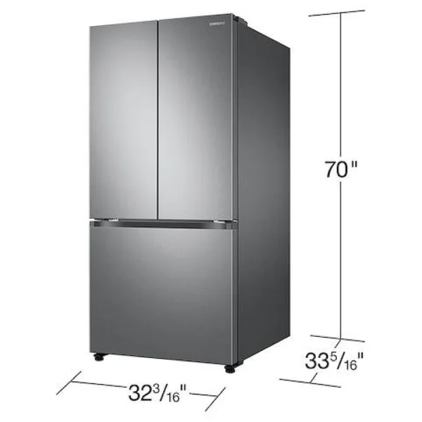 Samsung RF25C5151SR - RF25C5151SR/AA French Door Refrigerator, 33 inch Width, ENERGY STAR Certified, 24.5 cu. ft. Capacity, Stainless Steel colour SpaceMax Technology, Dual Ice Maker, All Around Cooling, Internal Water Filter - Image 10