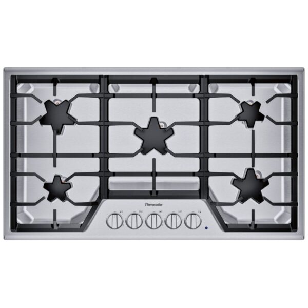 Thermador SGSX365TS Gas Cooktop, 36 inch Exterior Width, 5 Burners, Stainless Steel colour - Image 5