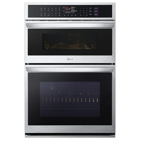 LG WCEP6427F Microwave Wall Oven Combo, 30 inch Exterior Width, Convection, Self Clean, 6.4 cu. ft. Capacity, Temperature Probe, Wifi Enabled, Stainless Steel colour Steam Sous Vide, Steam Cooking, Air Fry & True Convection - Image 5