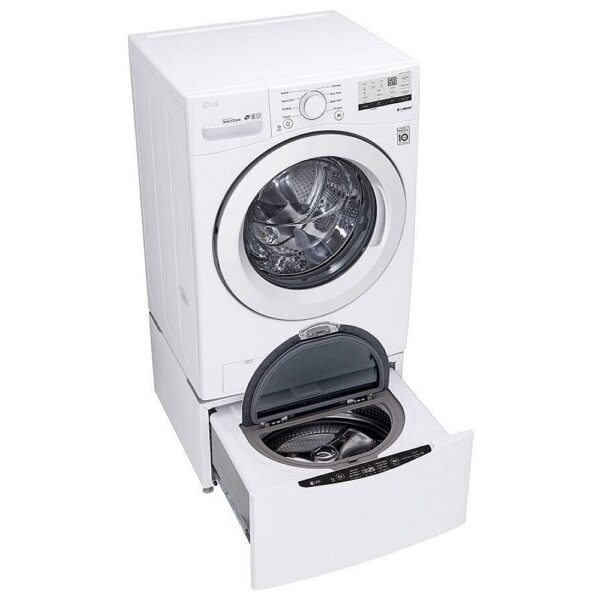 LG WM3400CW Front Load Washer, 27 inch Width, ENERGY STAR Certified, 5.2 cu. ft. Capacity, 8 Wash Cycles, 5 Temperature Settings, Stackable, 1300 RPM Washer Spin Speed, White colour - Image 2