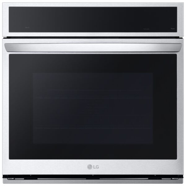 LG WSEP4727F Single Wall Oven, 30 inch Exterior Width, Convection, Self Clean, 6.4 cu. ft. Capacity, Temperature Probe, Wifi Enabled, Stainless Steel colour Air Fry, True European Convection