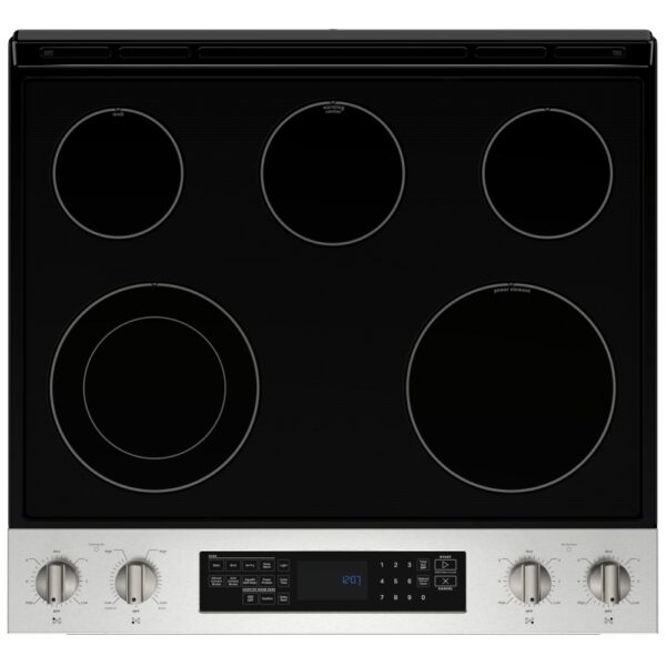 Maytag YMES8800PZ Electric Range, 30 inch Exterior Width, Self Clean, Convection, 5 Burners, 6.4 cu. ft. Capacity, Storage Drawer, Air Fry, 1 Ovens, Stainless Steel colour - Image 3