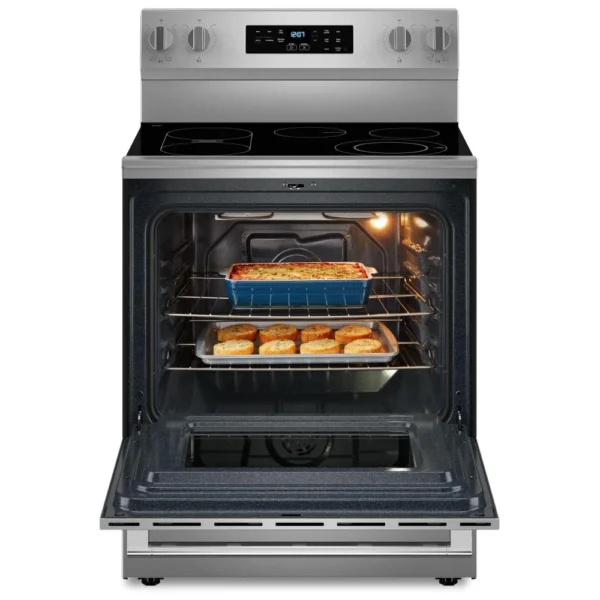 Maytag YMFES6030RZ Electric Range, 30 inch Exterior Width, Self Clean, Convection, 5 Burners, 5.3 cu. ft. Capacity, Storage Drawer, Air Fry, Stainless Steel colour - Image 7