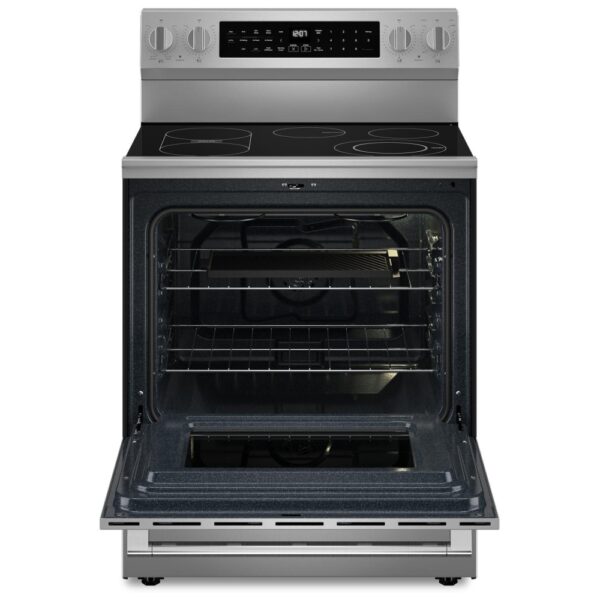 Maytag YMFES8030RZ Electric Range, 30 inch Exterior Width, Self Clean, Convection, 5 Burners, 5.3 cu. ft. Capacity, Storage Drawer, Air Fry, 1 Ovens, FingerPrint Resistant Stainless Steel colour - Image 5