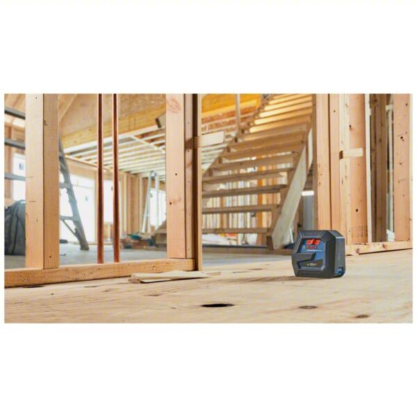 BOSCH Line and Dot Laser: 2 Lines and 1 Dots, Green Beam, 0 Planes, 100 - 200 ft Range w/o detector - Image 6