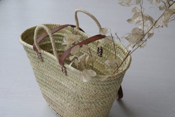 Straw Tote Bag, Strap Reusable Grocery Bag, Woven Bag - Image 7