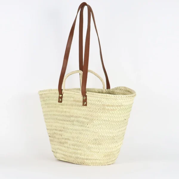 Straw Tote Bag, Strap Reusable Grocery Bag, Woven Bag