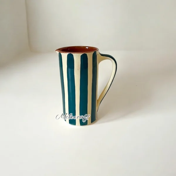 Handmade Striped Ceramic Mugs – Colorful Artisan Drinkware