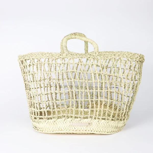 French Basket, Straw Tote Bag, Grocery Bag, Woven Bag - Image 2