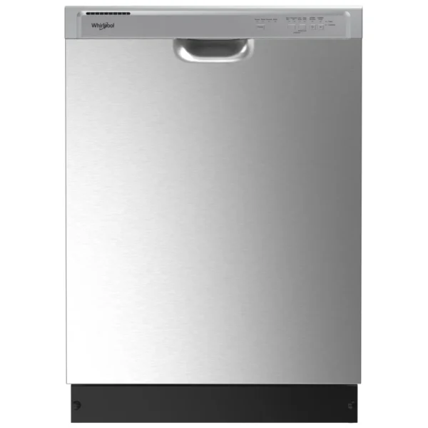 Whirlpool WDF341PAPM Dishwasher, 24 inch Exterior Width, 57 dB Decibel Level, Full Console, 4 Wash Cycles, 12 Capacity (Place Settings), Stainless Steel colour