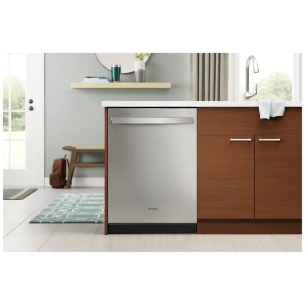 Whirlpool WDT750SAKZ Dishwasher, 24 inch Exterior Width, 47 dB Decibel Level, Fully Integrated, Stainless Steel (Interior), 5 Wash Cycles, 13 Capacity (Place Settings), Stainless Steel colour - Image 4