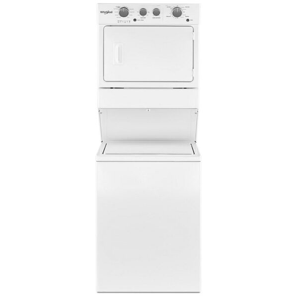 Whirlpool WGT4027HW 27 1/4 inch Width Washer & Dryer Set, Contains Agitator, White colour - Image 6